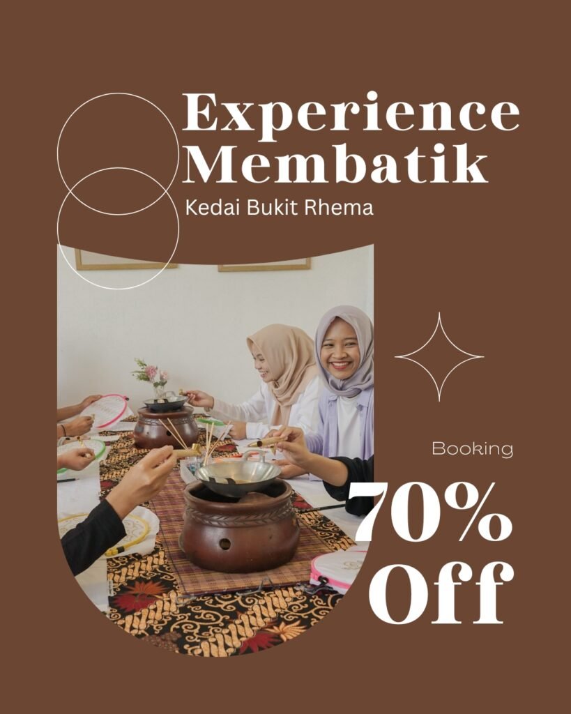 Membatik di Kedai Bukit Rhema